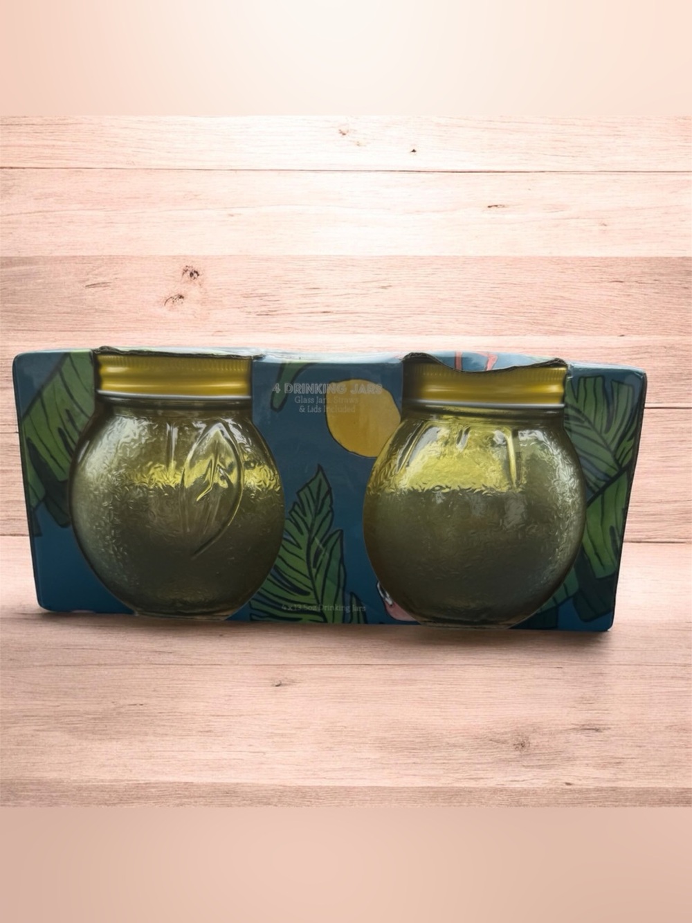 4 Drinking Jars